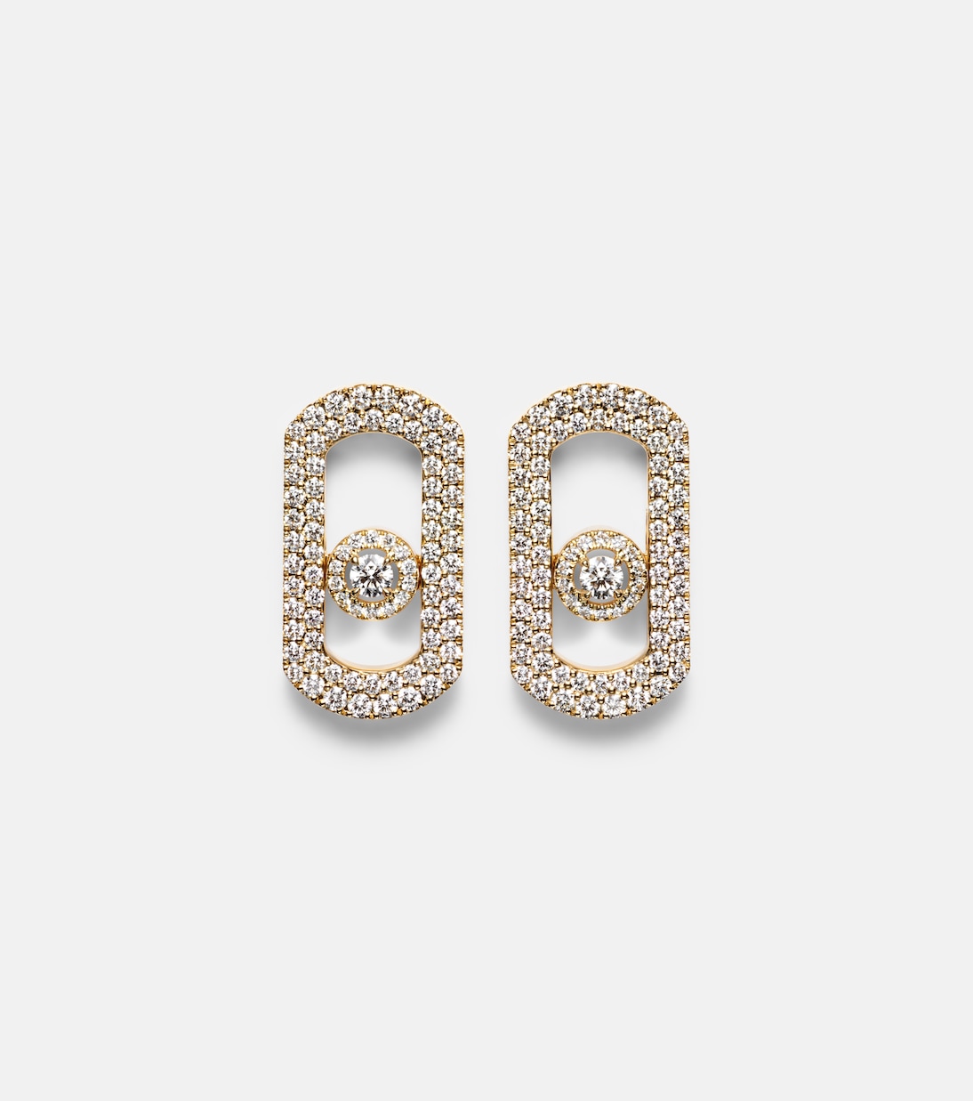 So Move 18kt gold earrings with diamonds | Messika