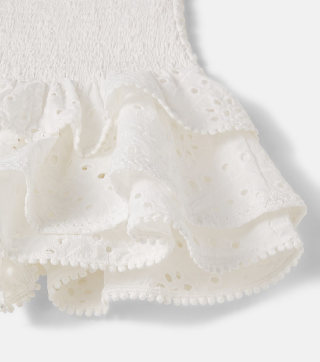 Alizee broderie anglaise cotton skort | Poupette St Barth Kids