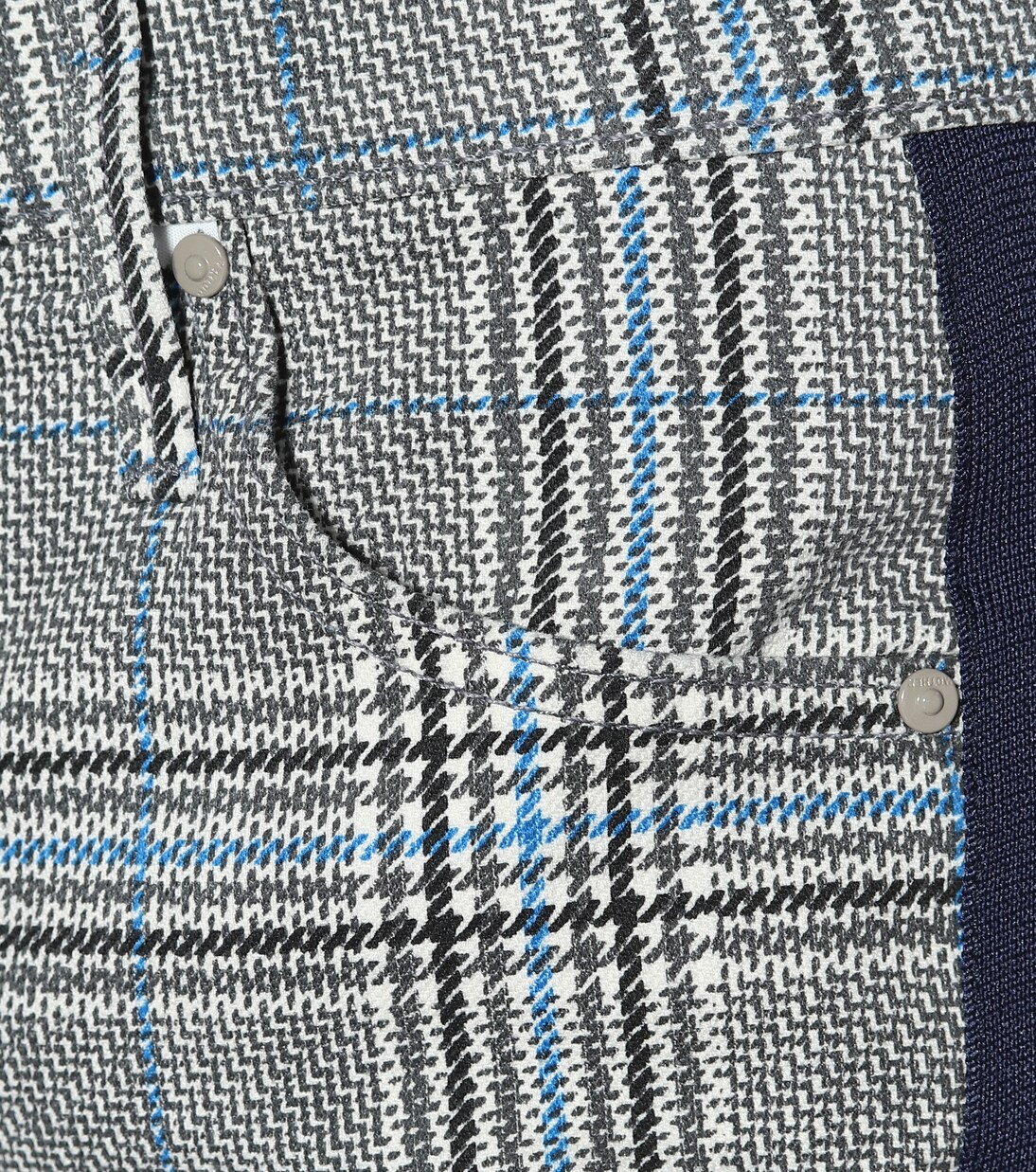 Pantalon The Insider Ankle en coton à carreaux | Mother