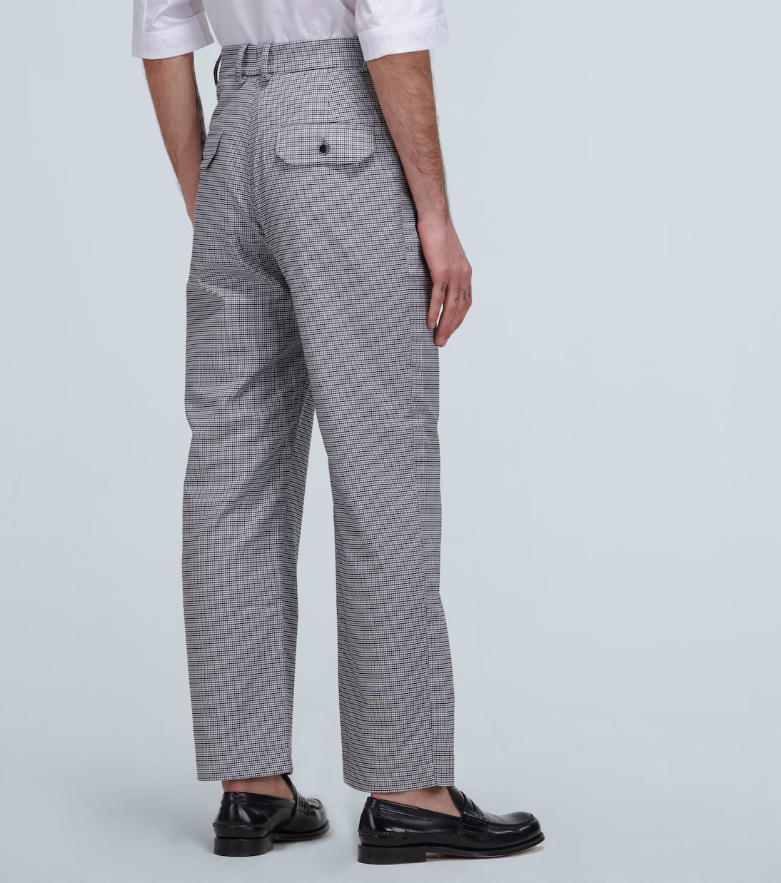Theo straight-leg houndstooth pants | Goetze
