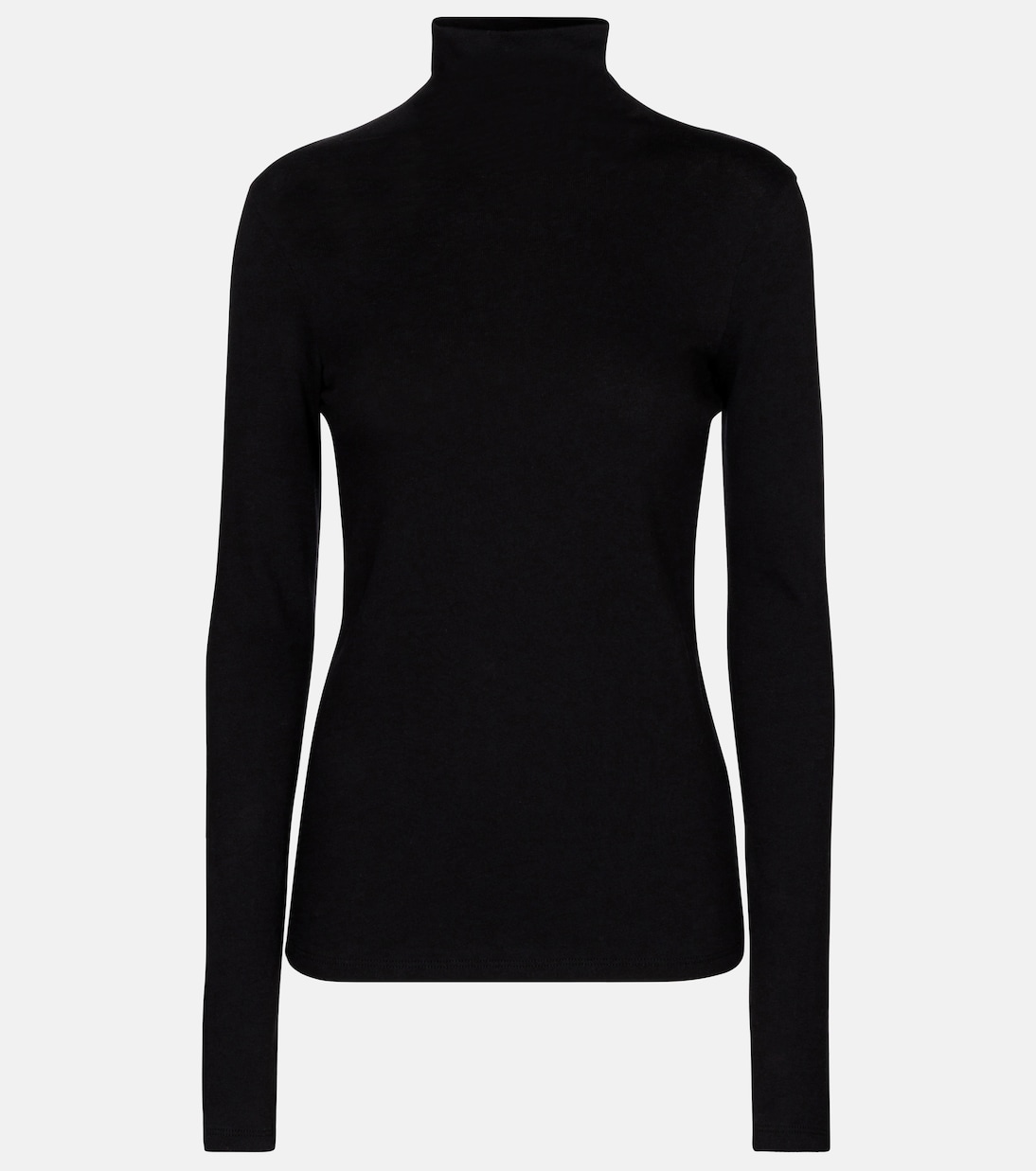 Essential turtleneck cotton top | Vince