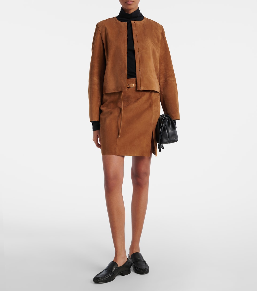 Essential turtleneck cotton top | Vince