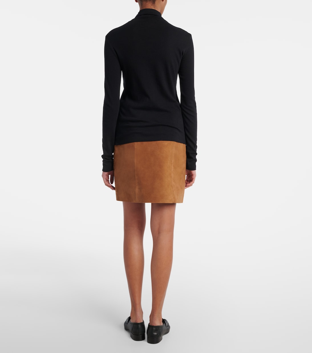 Essential turtleneck cotton top | Vince