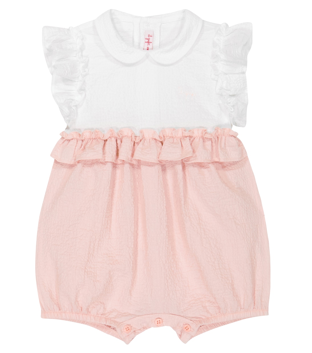 Baby cotton romper | Il Gufo