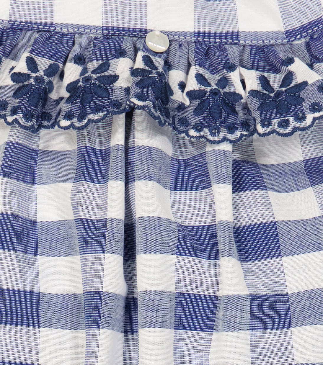 Baby checked cotton playsuit | Tartine et Chocolat