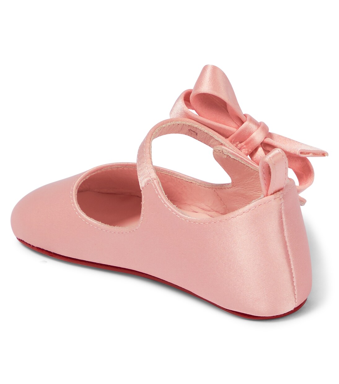 Baby Lou Babe satin ballet flats | Christian Louboutin Kids