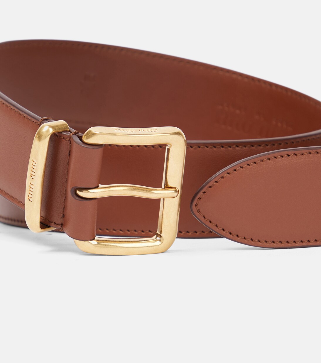 Leather belt | Miu Miu