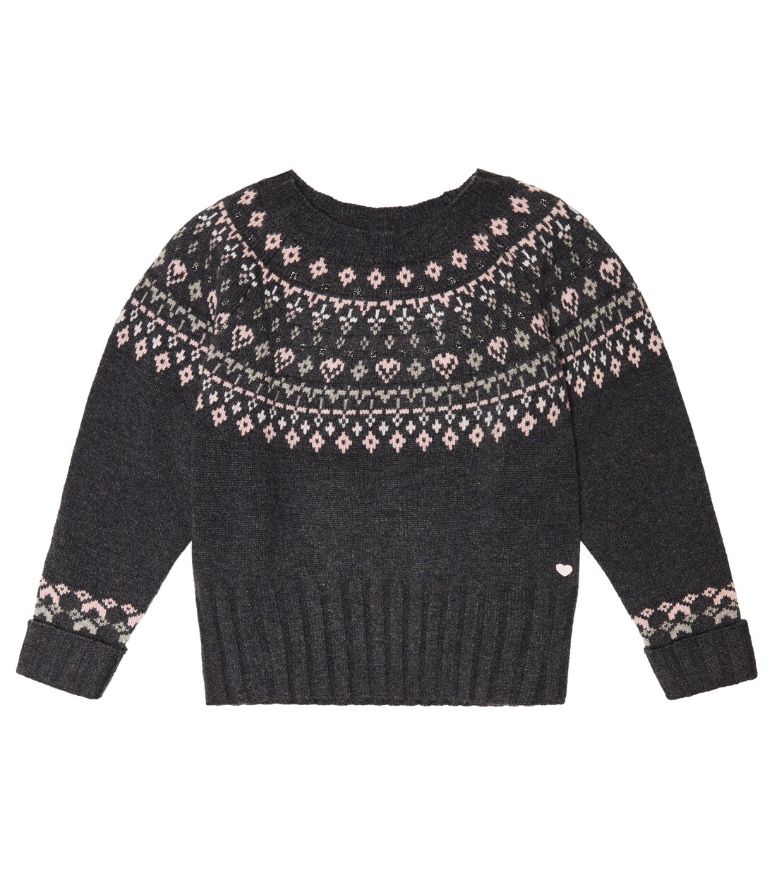 Jacquard virgin wool sweater | Tartine et Chocolat