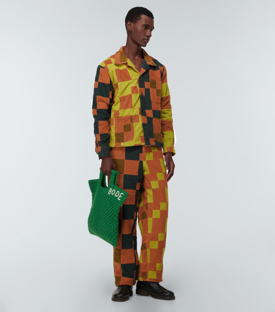 Pantalones de pana con patchwork | Bode