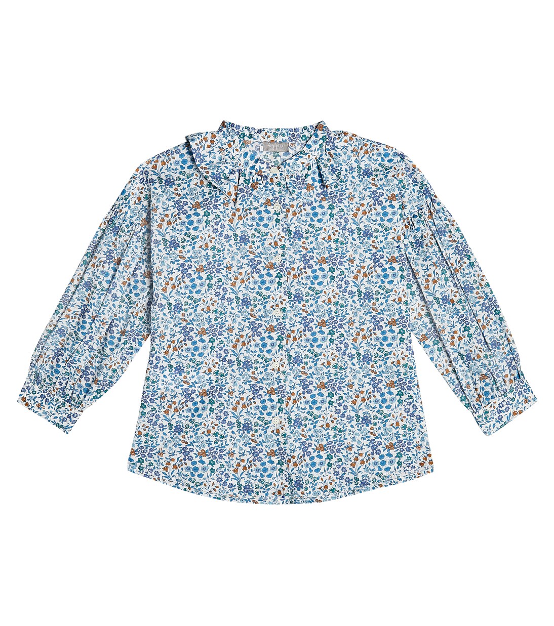 Floral cotton poplin shirt | Il Gufo