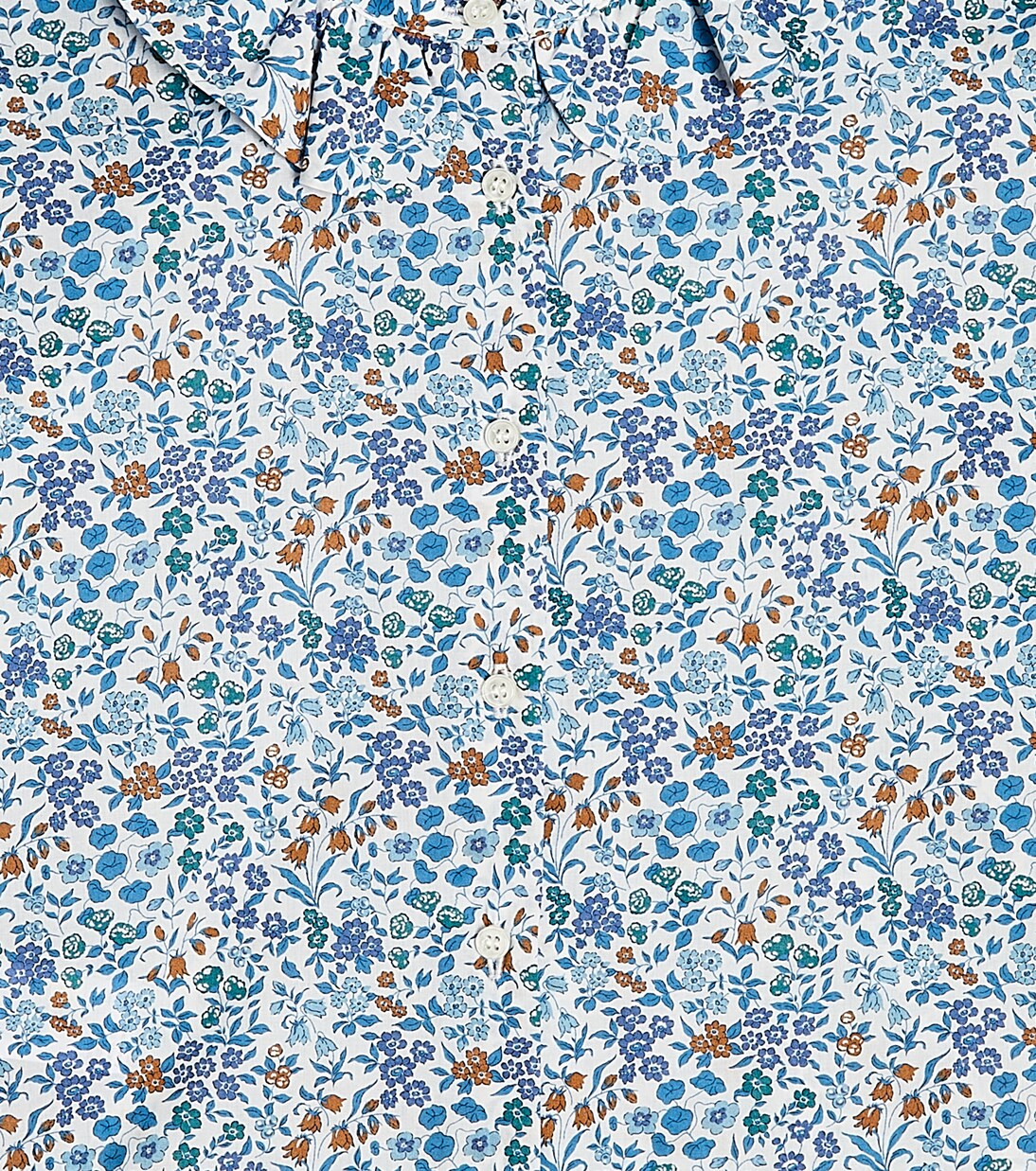 Floral cotton poplin shirt | Il Gufo