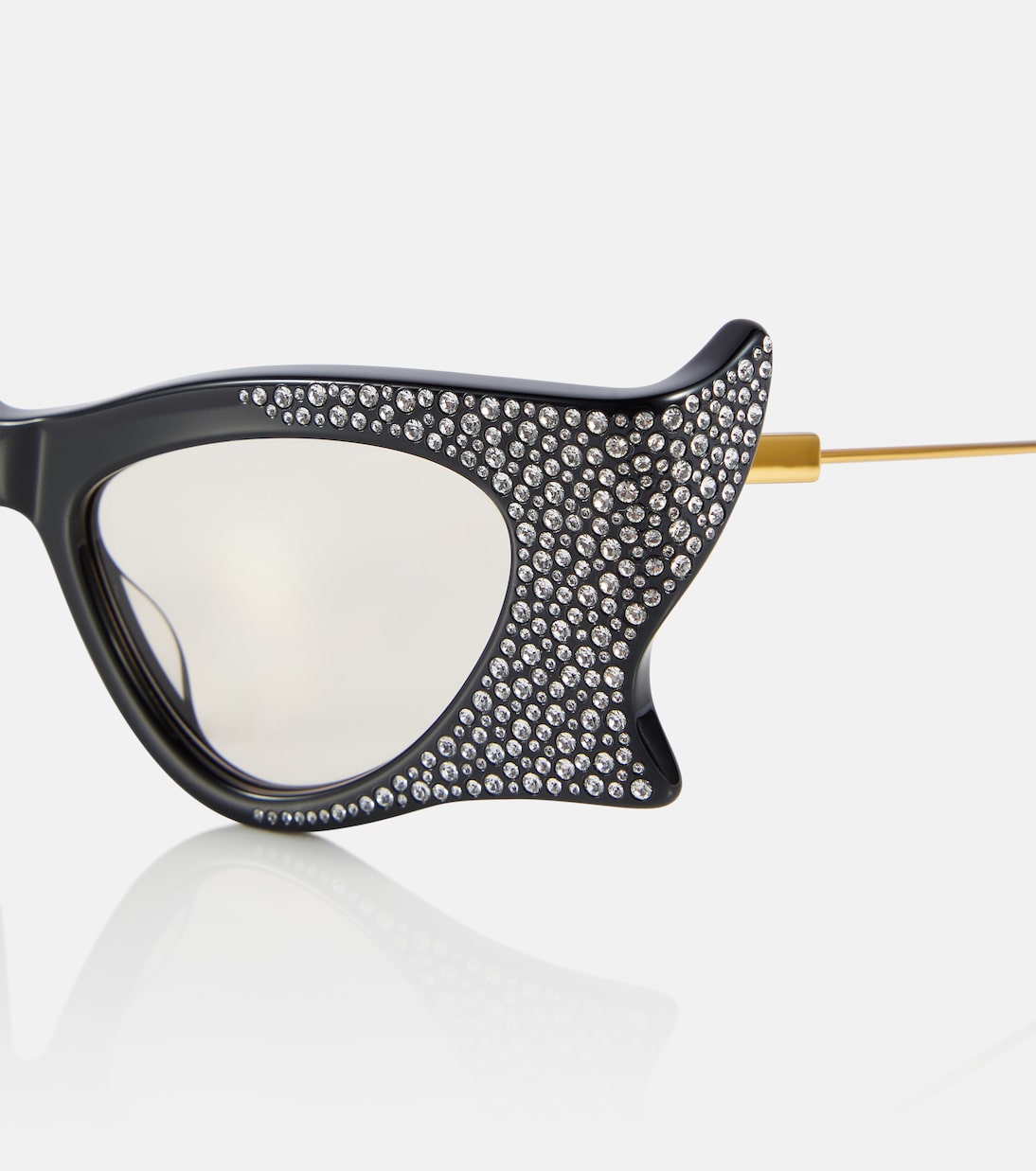 Occhiali da sole cat-eye con cristalli | Gucci