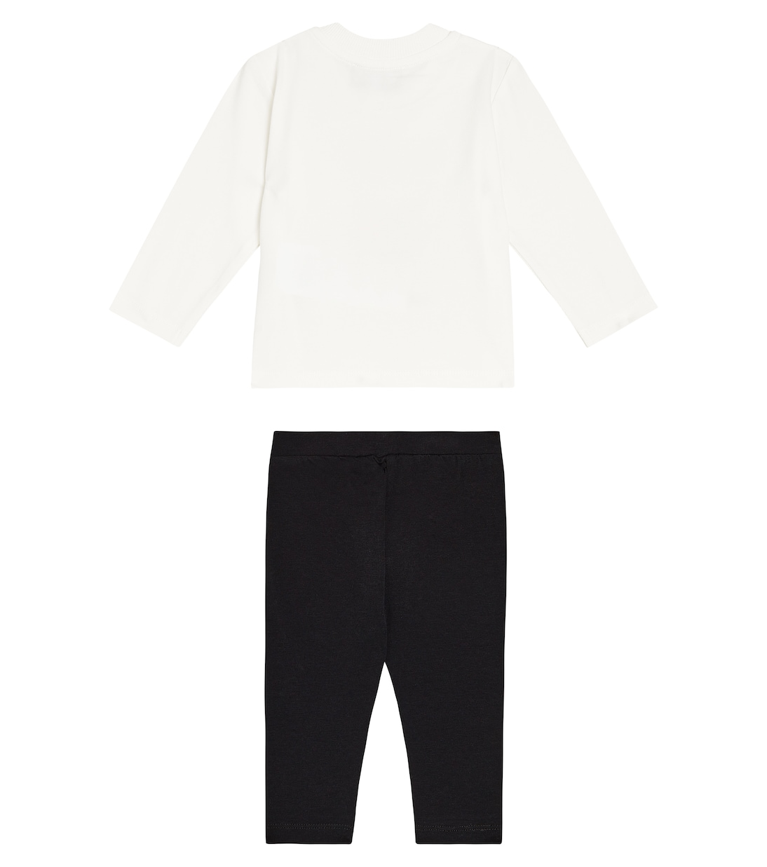 Baby cotton-blend top and leggings set | Moschino Kids