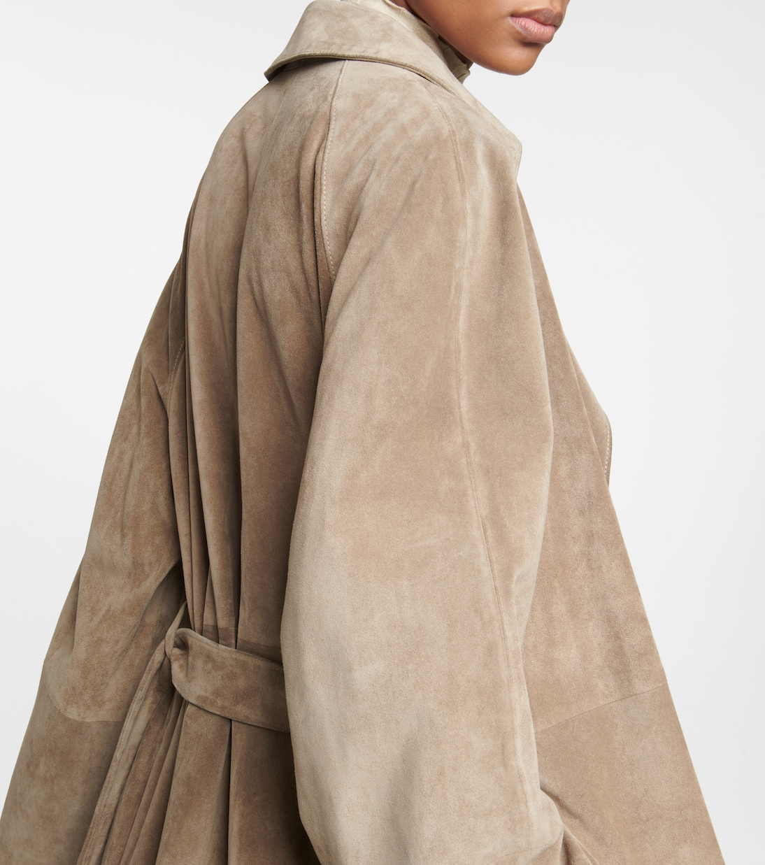 Poseidone suede coat | The Row