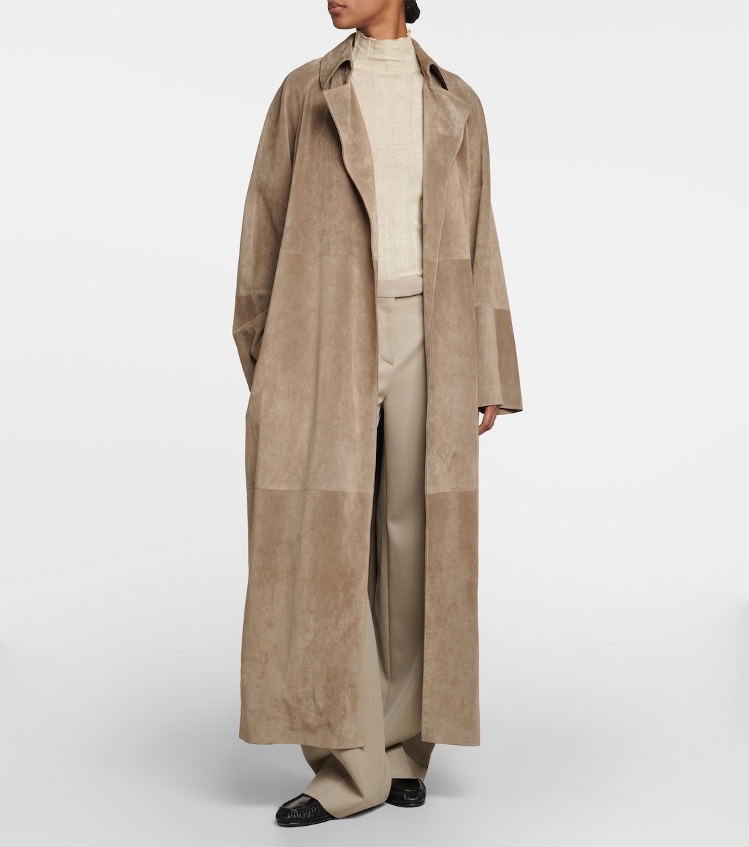 Poseidone suede coat | The Row