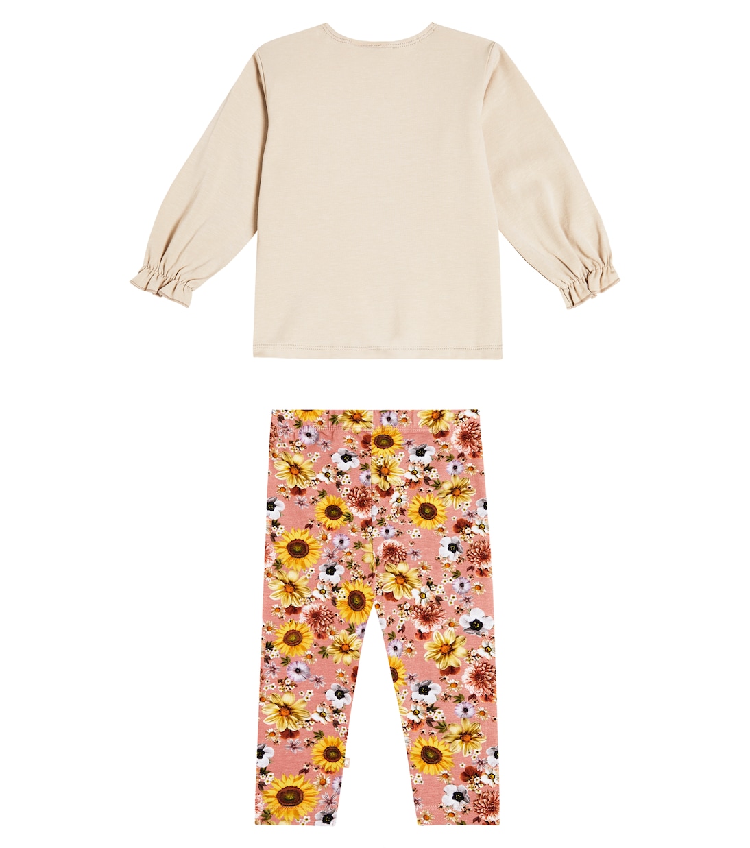 Baby cotton blend sweatshirt and sweatpants set | Molo