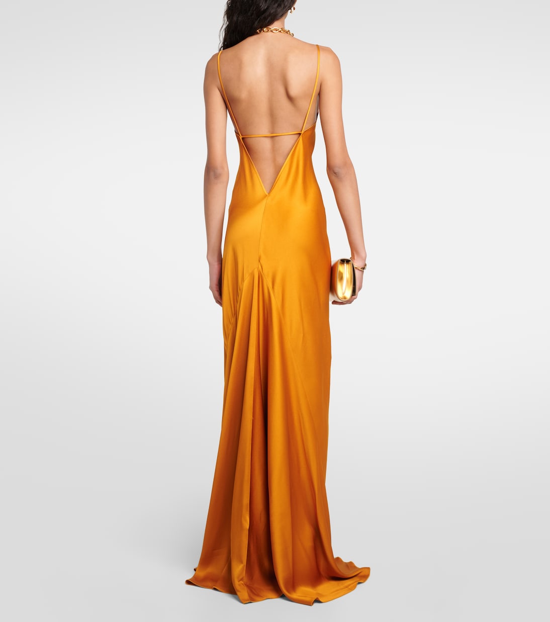 Robe aus Satin | Victoria Beckham