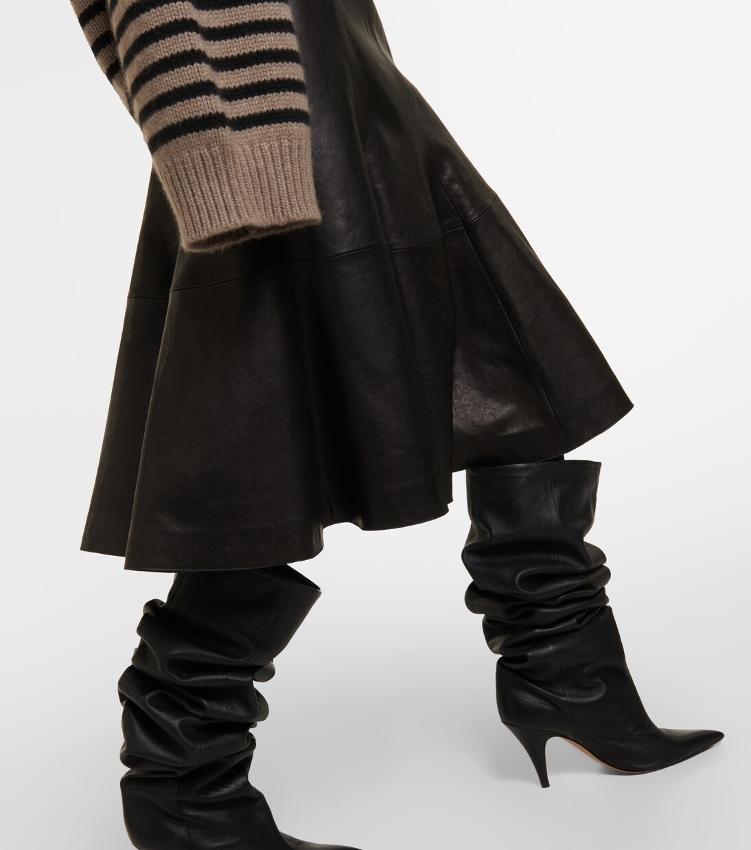 Midirock The Lennox aus Leder | Khaite