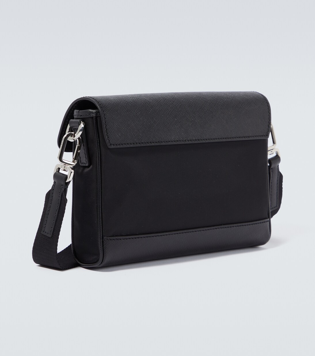 Re-Nylon leather-trimmed crossbody bag | Prada