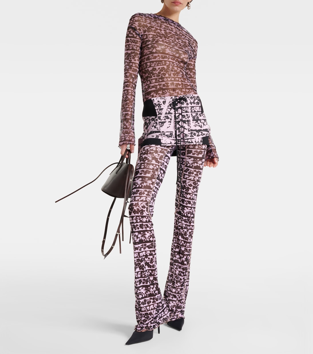 Minifalda Lethal de sarga con cordones | KNWLS