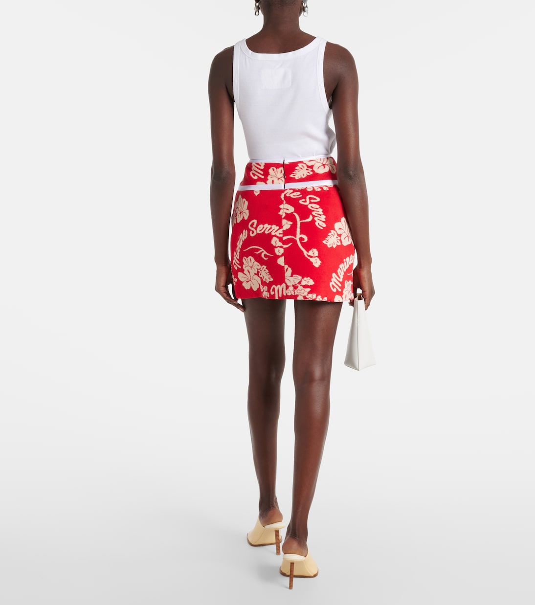 Minirock mit Leder | Marine Serre