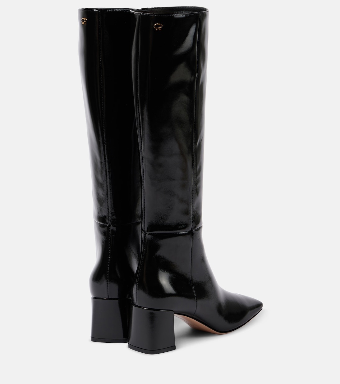 55 patent leather knee-high boots | Gianvito Rossi