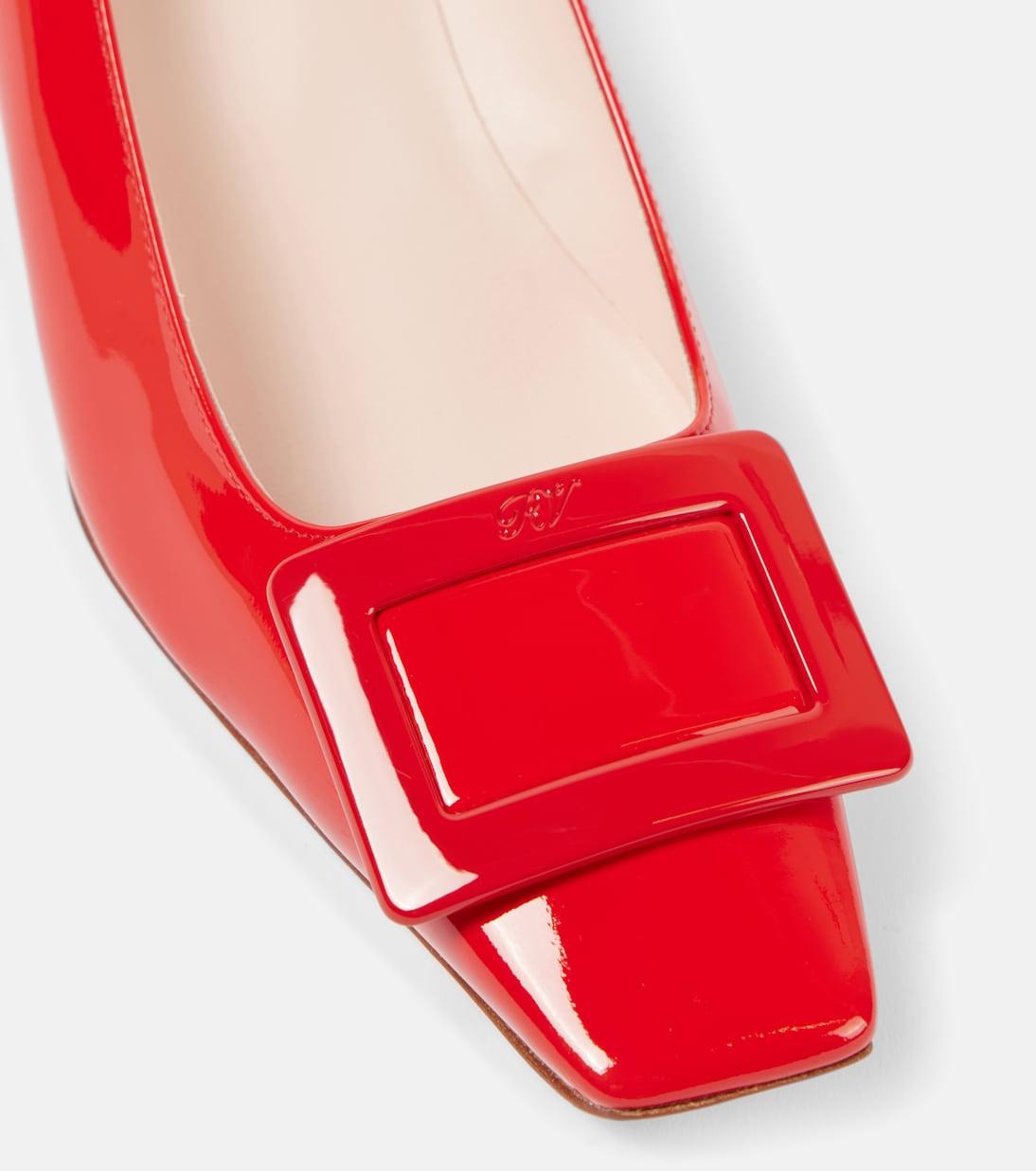 Belle Vivier 45 patent leather slingback pumps | Roger Vivier
