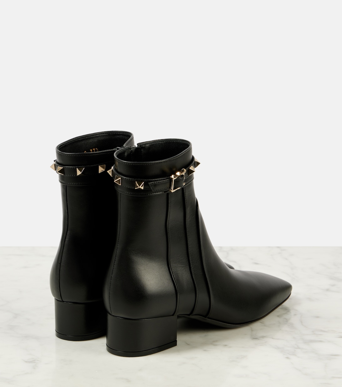 Rockstud 40 leather ankle boots | Valentino Garavani