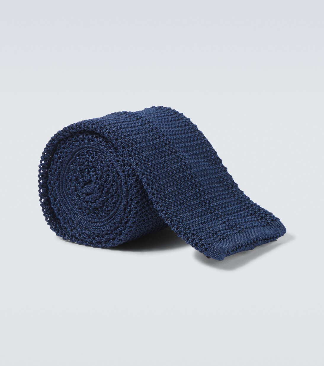 Knitted silk tie | Rubinacci