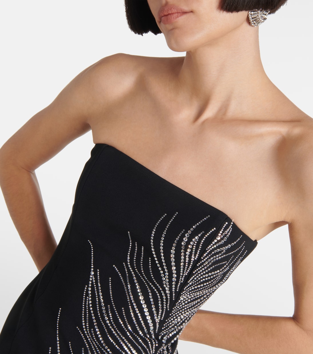 Verziertes Minikleid aus Cady | David Koma