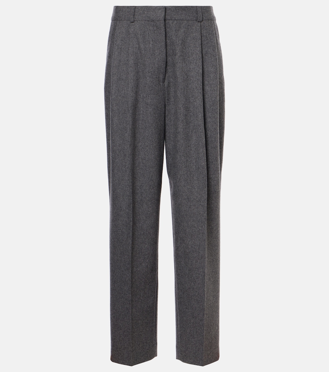 Low-rise wool-blend flannel straight pants | Toteme