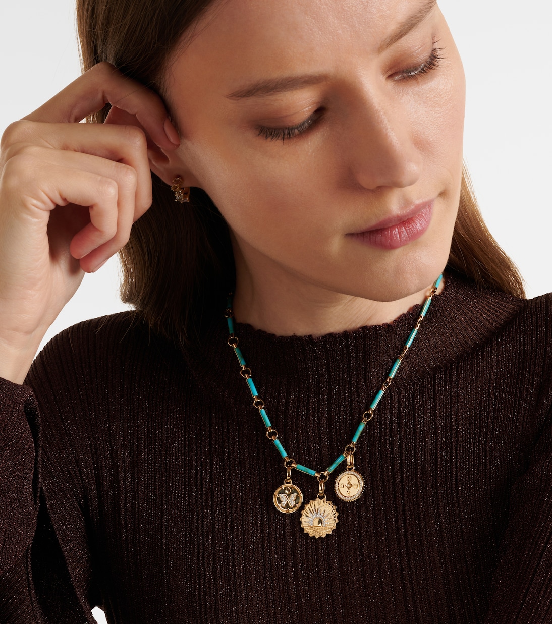 New Beginnings 18kt gold necklace with diamonds | FoundRae