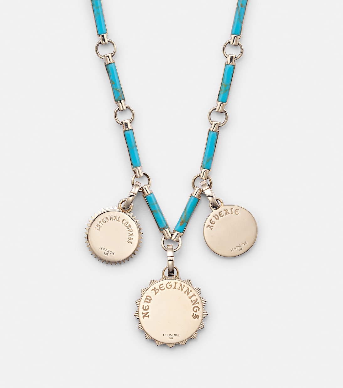 New Beginnings 18kt gold necklace with diamonds | FoundRae