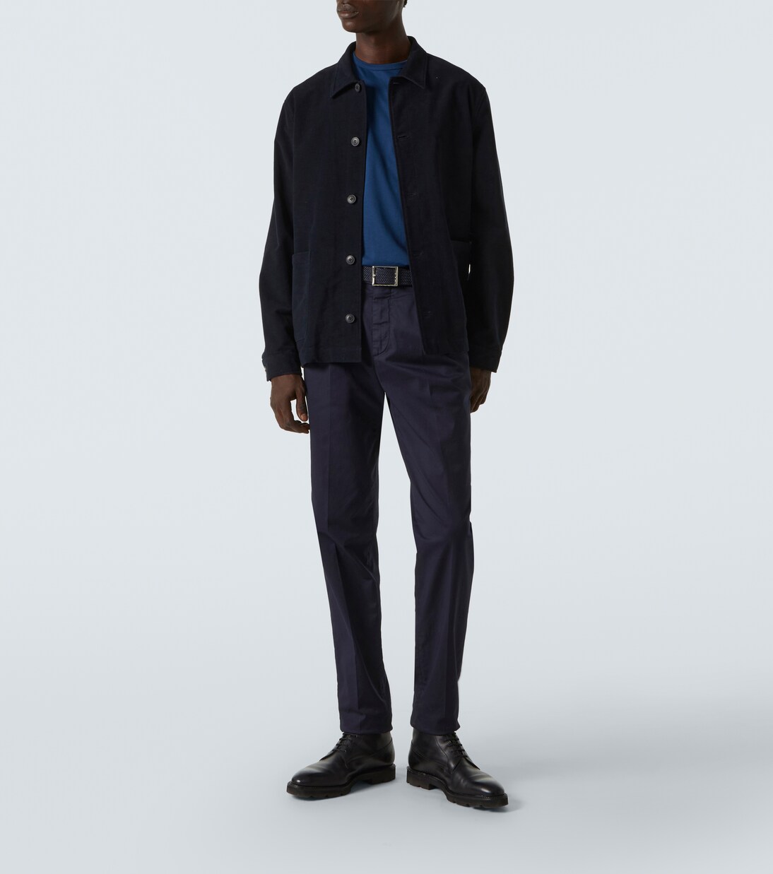 Cotton moleskin overshirt | Sunspel