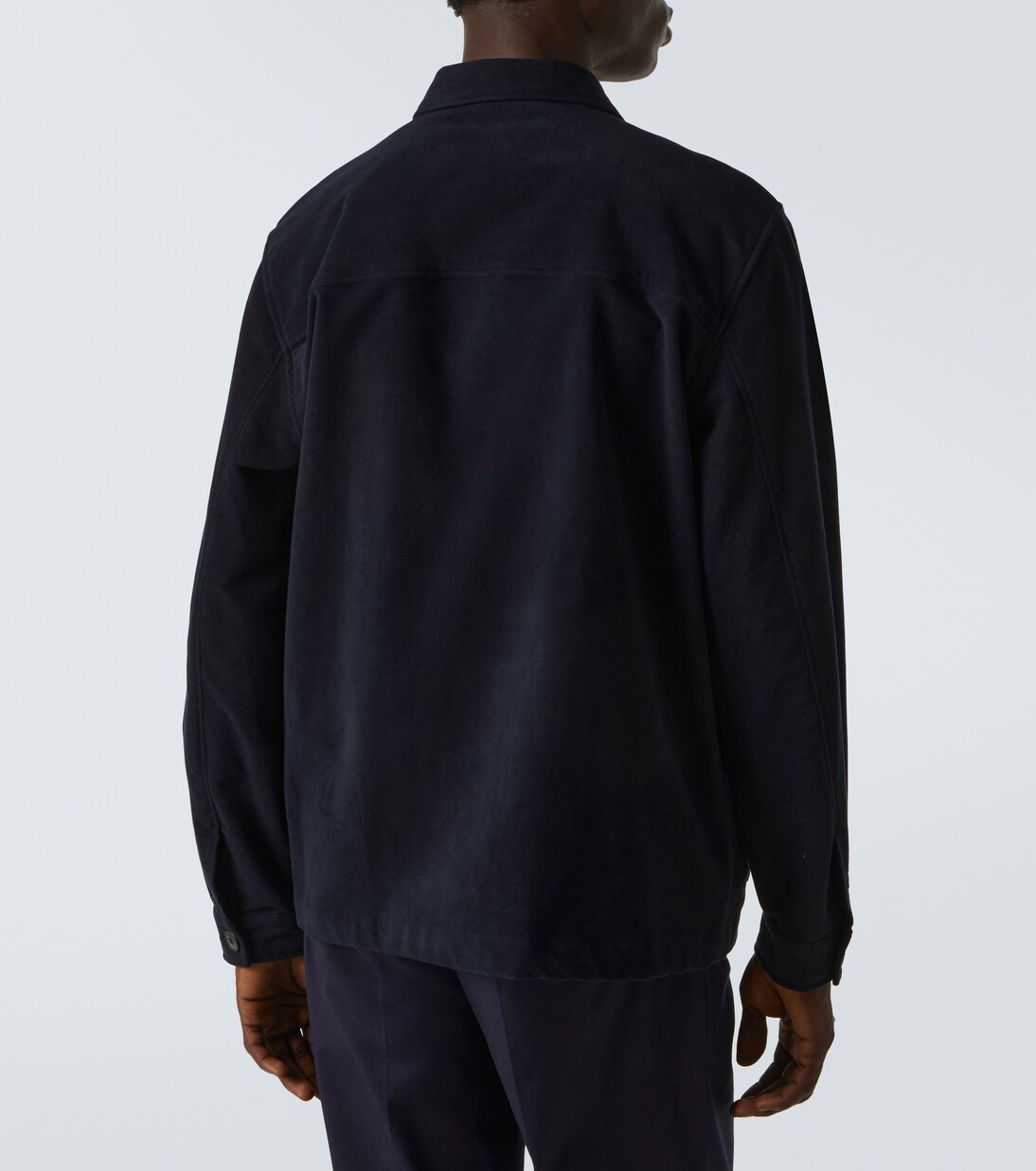 Cotton moleskin overshirt | Sunspel