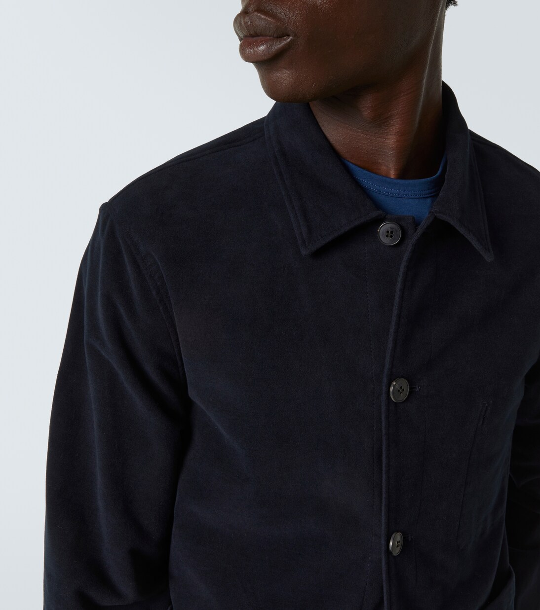 Cotton moleskin overshirt | Sunspel