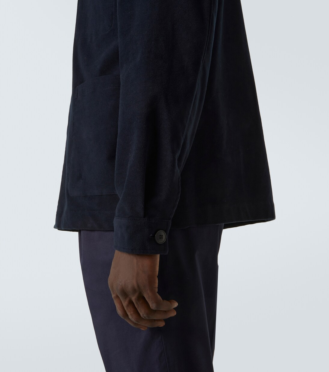 Cotton moleskin overshirt | Sunspel