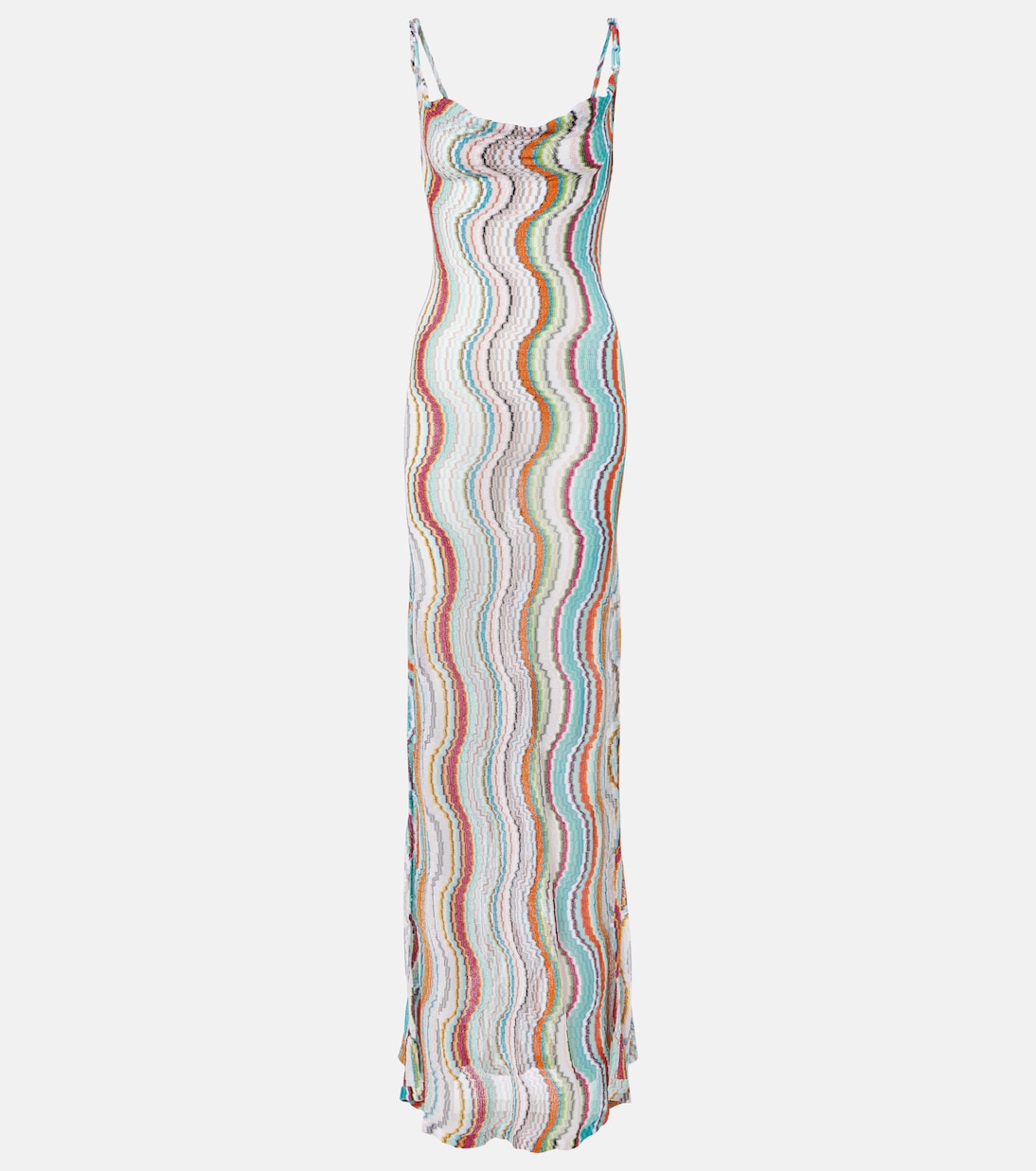 Wave open-back lamé maxi dress | Missoni