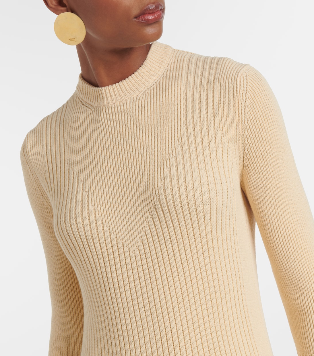 Abito midi in cotone e lana | Jil Sander