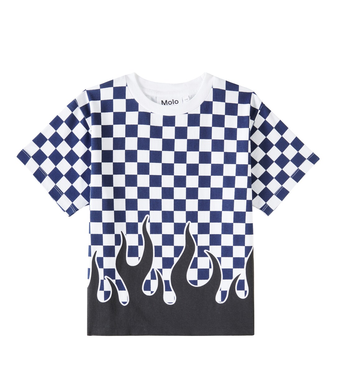 Rodney checked cotton jersey T-shirt | Molo