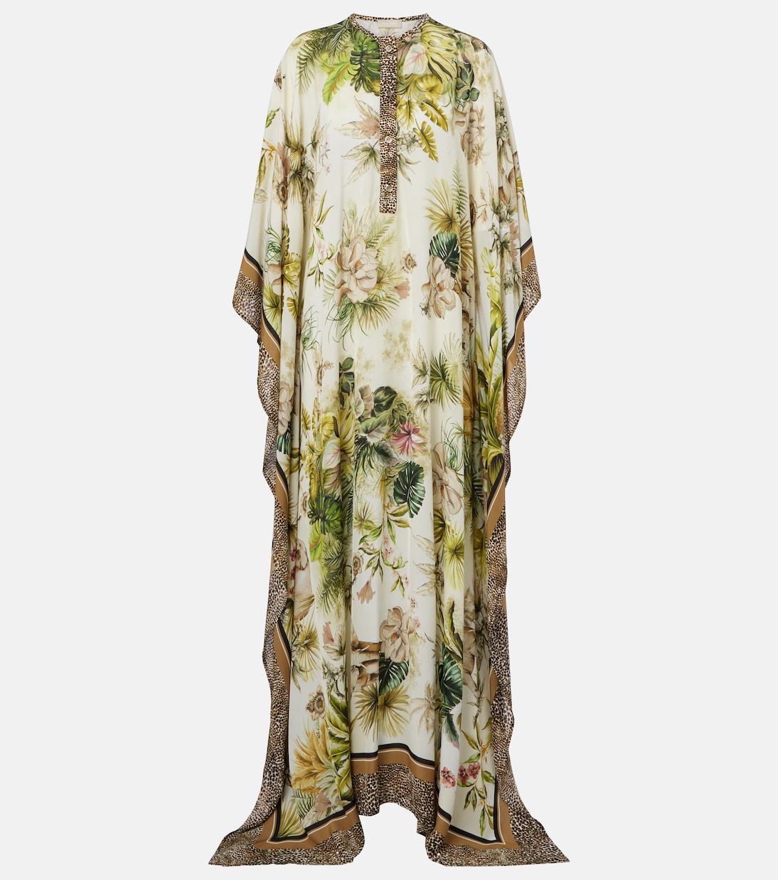 Caftano Savannah in chiffon con stampa | Elie Saab