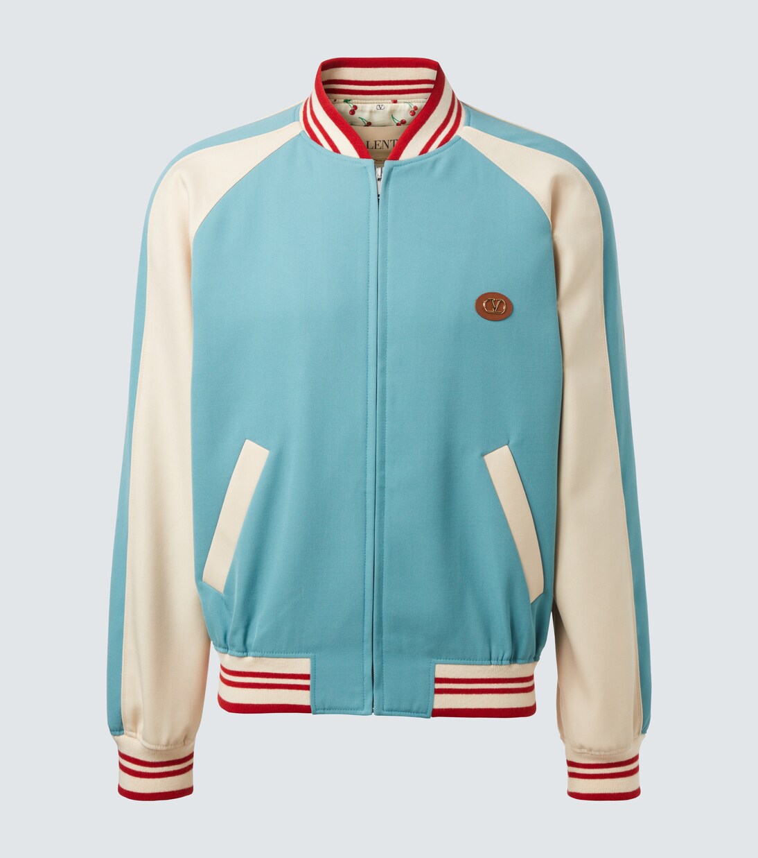 Chaqueta varsity de lana con logo | Valentino