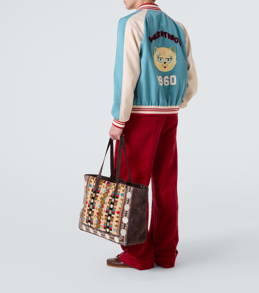 Chaqueta varsity de lana con logo | Valentino