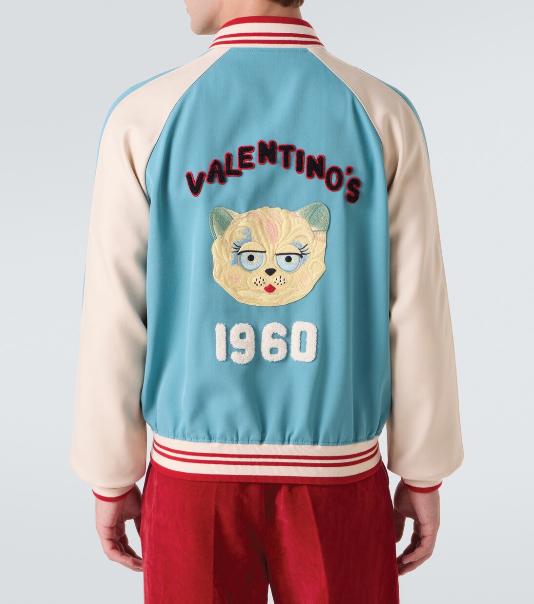 Chaqueta varsity de lana con logo | Valentino