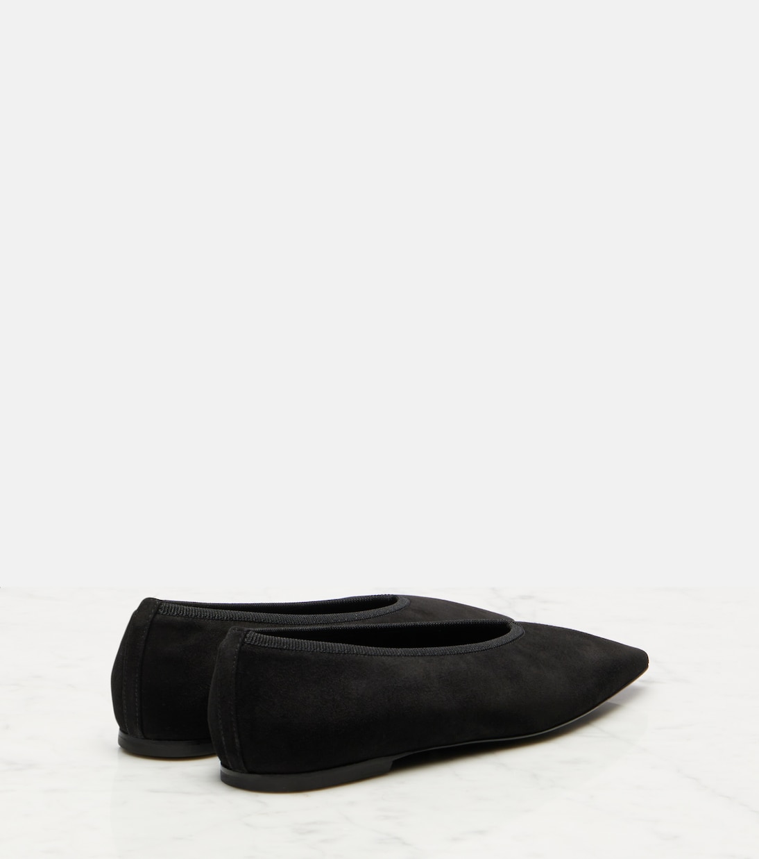 Ballerinas aus Veloursleder | Toteme