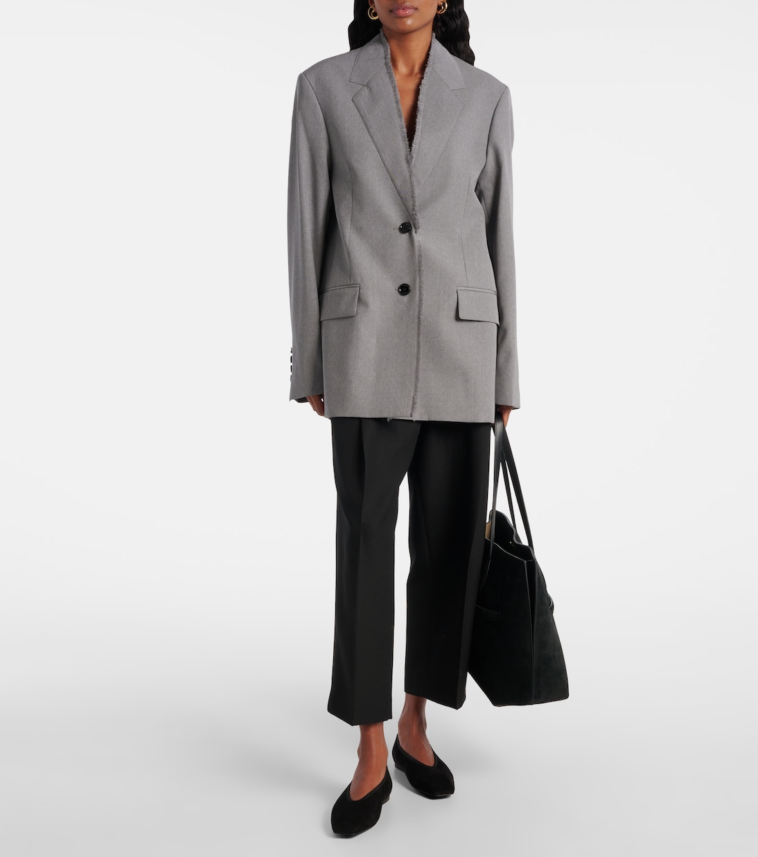 Ballerinas aus Veloursleder | Toteme