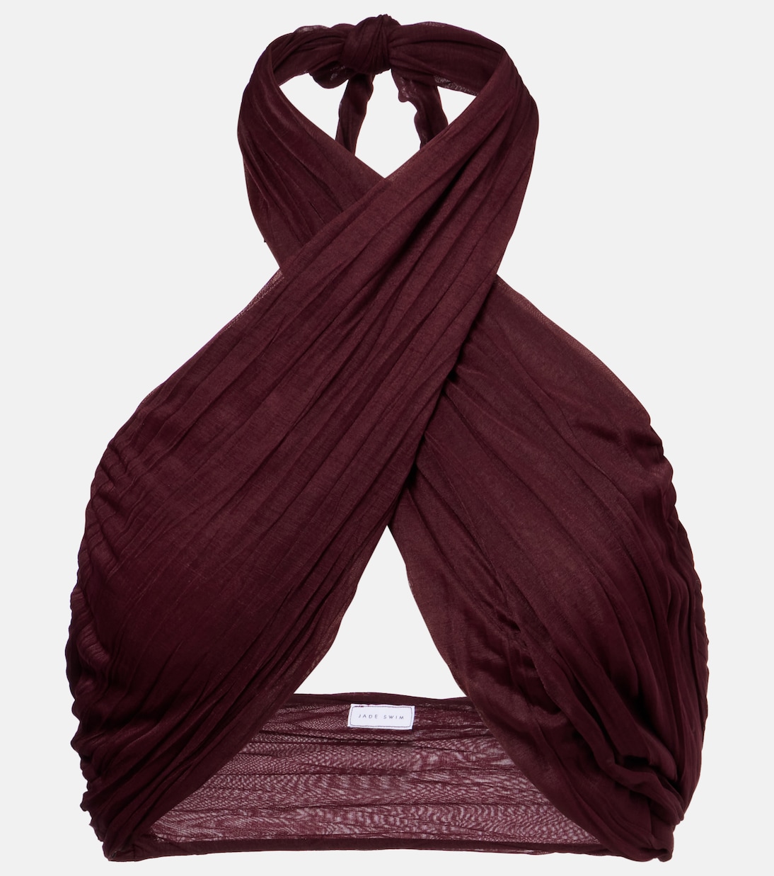 Top envolvente Aylin con cuello halter | Jade Swim