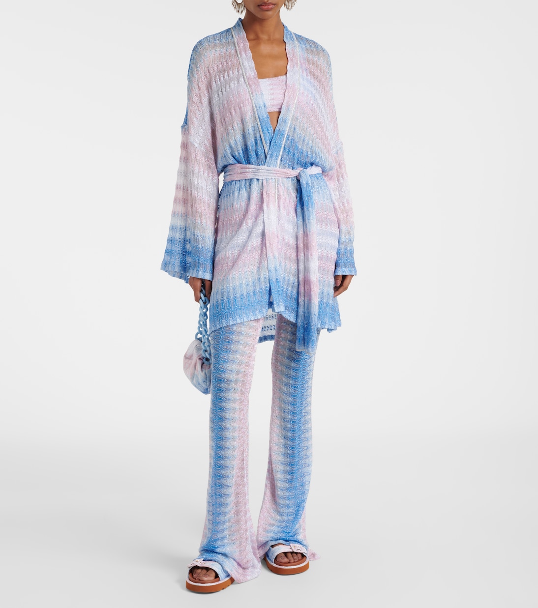 Sandalen Clea aus Häkelstrick | Missoni