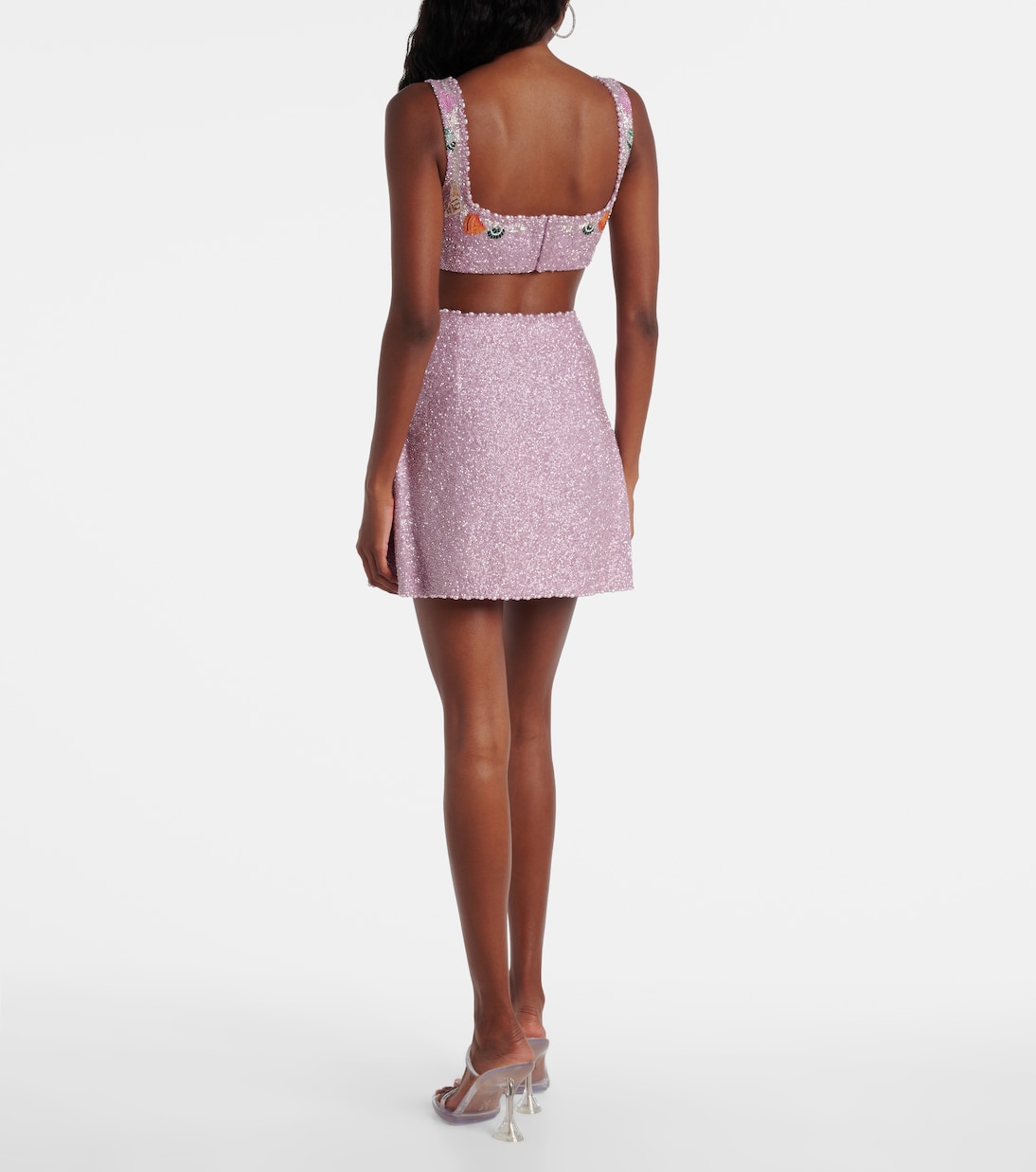 Marina embellished crop top | Clio Peppiatt