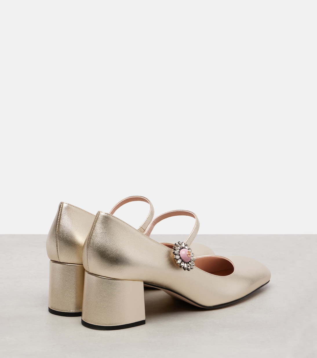 Daisy Jewel 55 leather Mary Jane pumps | Valentino Garavani